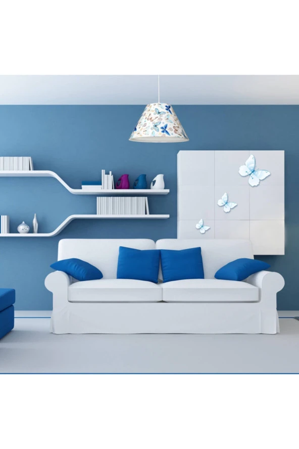 Modelight Tria Sarkıt - Mavi Kelebek - Resim 3