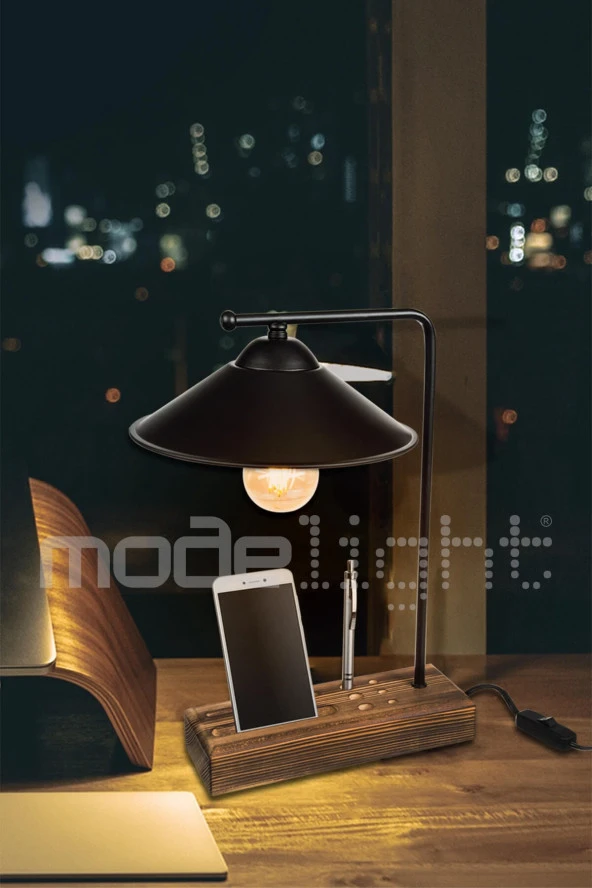 Modelight Varna Masa Lambası Siyah ürün görseli