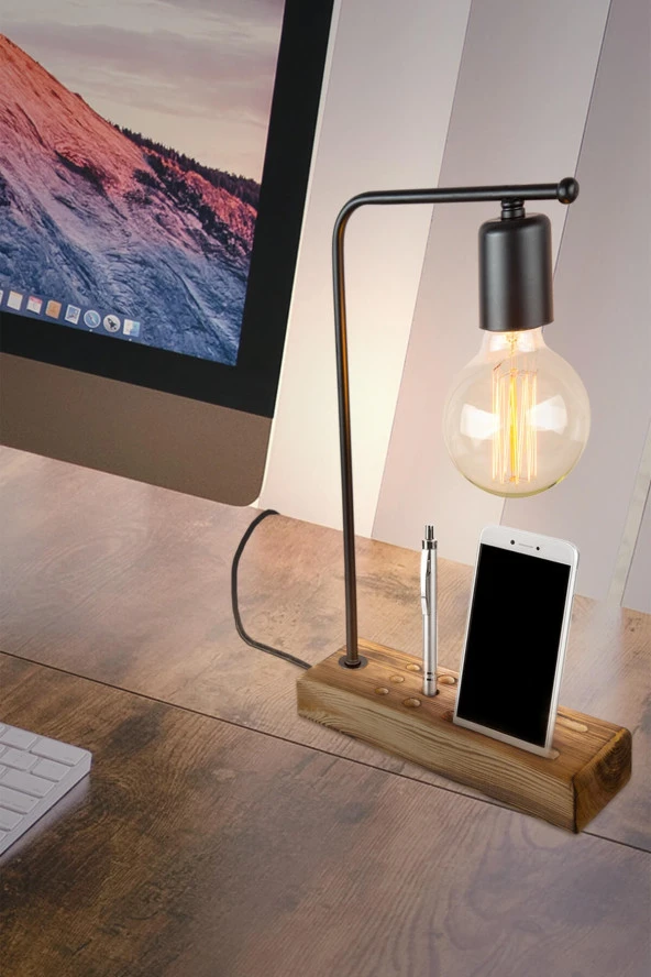 Modelight Vito Masa Lambası Siyah-siyah ürün görseli