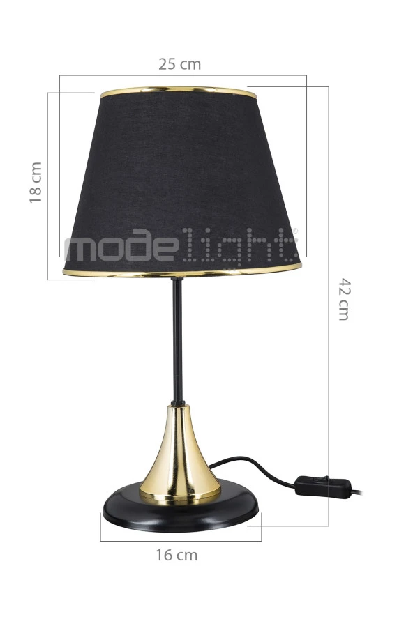 Modelight Arden Konik Abajur - Resim 3