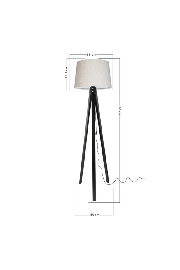 Modelight Deko Lambader Siyah Ayak/Dora Şapka - Resim 2