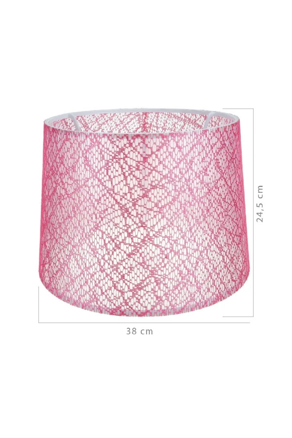 Modelight Deko Lambader Şapkası File Pembe - Resim 2