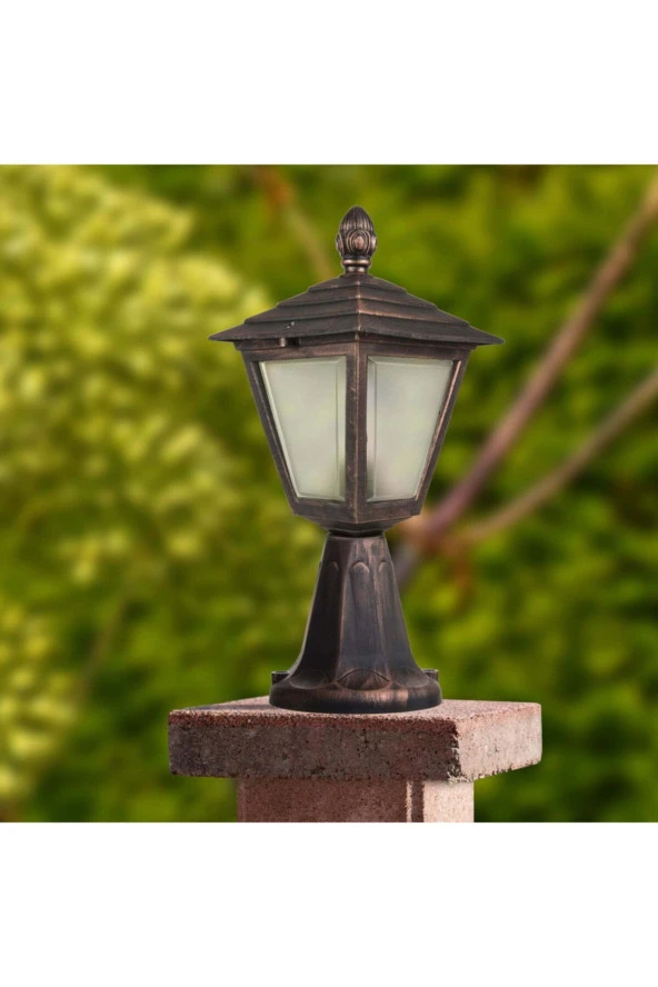 Modelight Dış Mekan Kare Fener Set Üstü Bakır - Resim 3