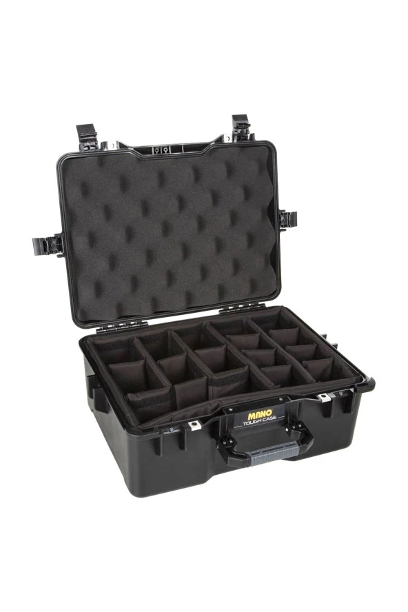 MANO Mtc 360P Siyah - Yumurta Sünger + Bez Bölmeli Tough Case Pro Takım Çantası