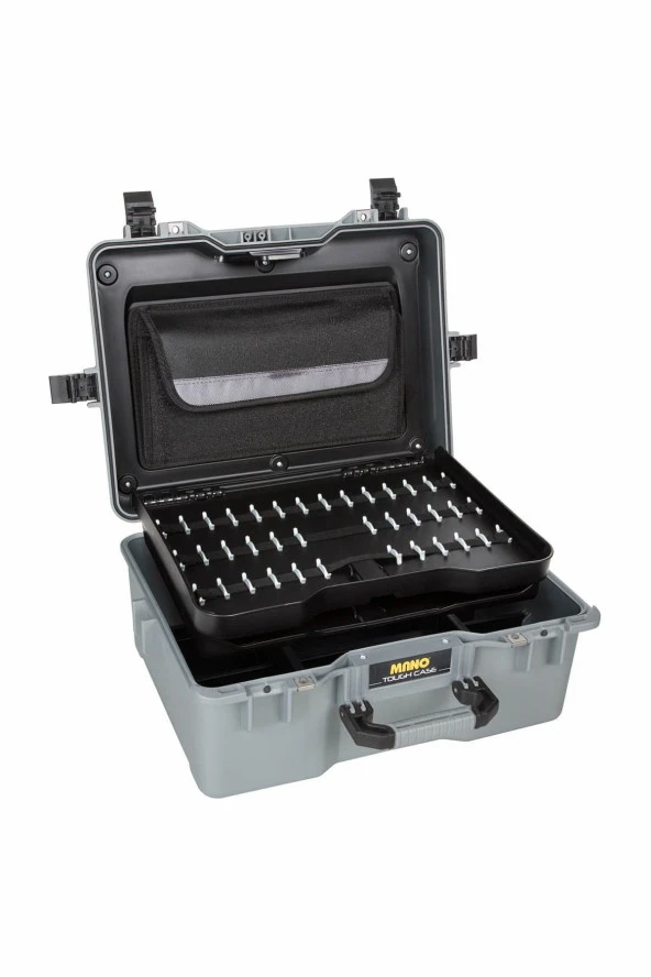 MANO Mtc 360Pp Gri - Plastik Takım Dizmeli + Plastik Bölmeli Takım Çantası - Resim 3