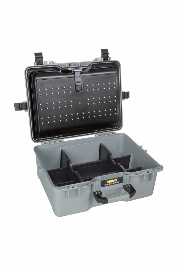 MANO Mtc 360Pp Gri - Plastik Takım Dizmeli + Plastik Bölmeli Takım Çantası - Resim 4