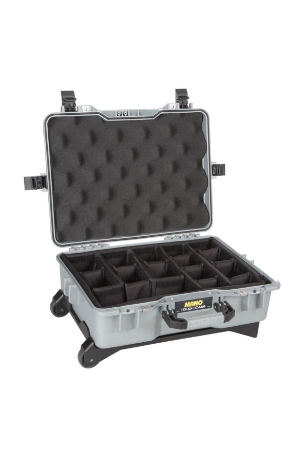 MANO Mtc 430P Gri - Yumurta Sünger + Bez Bölmeli Tough Case Pro Takım Çantası