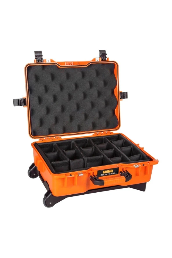 MANO Mtc 430P Turuncu - Yumurta Sünger + Bez Bölmeli Tough Case Pro Takım Çantası