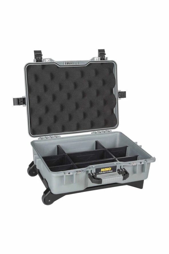MANO Mtc 430pl Gri - Yumurta Sünger + Plastik Bölmeli Tough Case Pro Takım Çantası