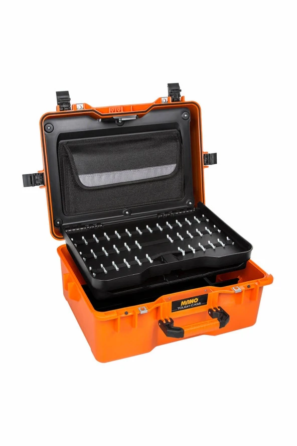 MANO Mtc 360Pp Turuncu - Plastik Takım Dizmeli + Plastik Bölmeli Takım Çantası - Resim 3