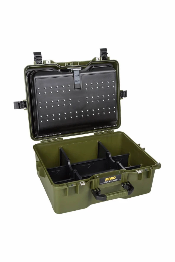 MANO Mtc 360Pp Yeşil - Plastik Takım Dizmeli + Plastik Bölmeli Takım Çantası - Resim 4