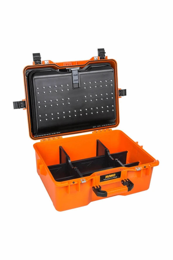 MANO Mtc 360Pp Turuncu - Plastik Takım Dizmeli + Plastik Bölmeli Takım Çantası - Resim 4