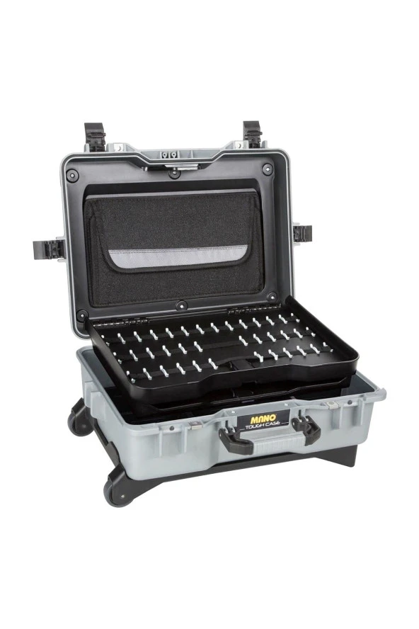 MANO Mtc 430Pp Gri - Plastik Takım Dizmeli + Plastik Bölmeli Tough Case Pro Takım Çantası