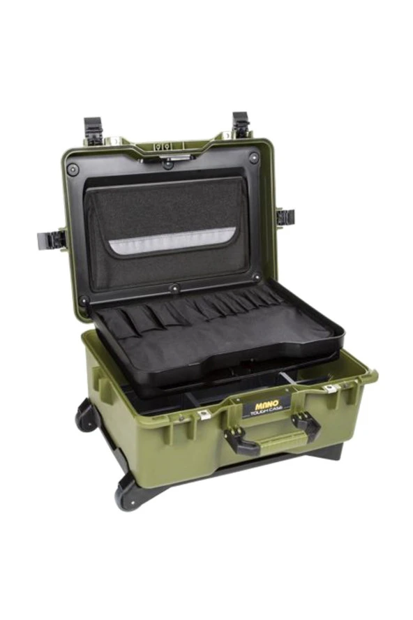 MANO Mtc 460Bt Yeşil - Bez Takım Dizmeli + Plastik Bölmeli Tough Case Pro Takım Çantası