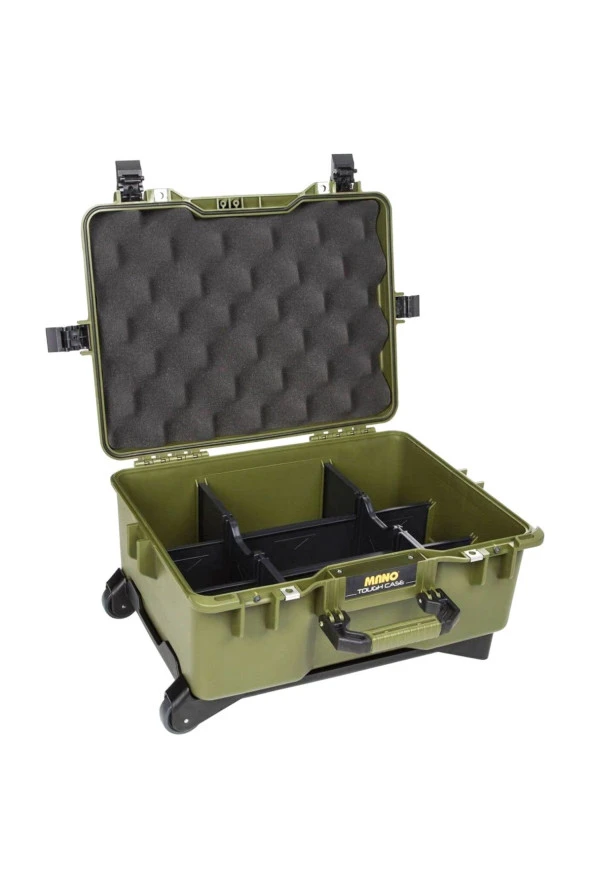 MANO Mtc 460Pl Yeşil - Yumurta Sünger + Plastik Bölmeli Tough Case Pro Takım Çantası