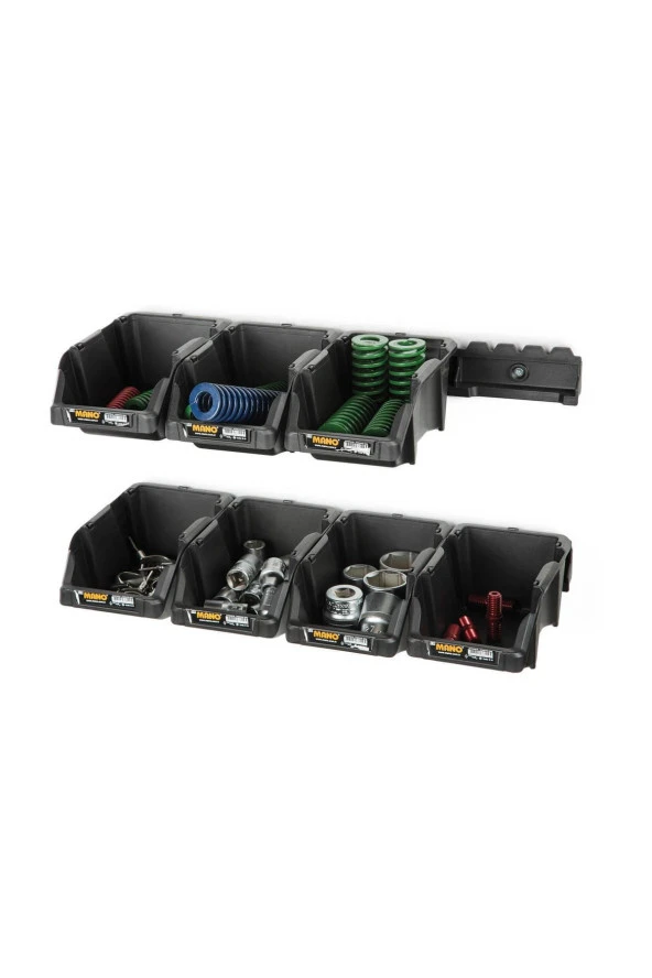 MANO S-10-Set 8Li Duvar Tipi Avadanlık Seti Siyah - Resim 3