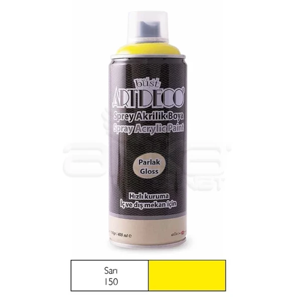 Artdeco Akrilik Sprey Boya 400ml 150 Sarı ürün görseli 1