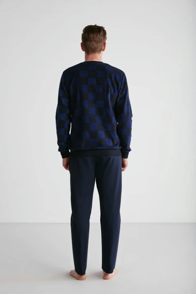 U.S Polo Assn 18713 Erkek Bordo Yuvarlak Yaka Pijama Takımı - 12