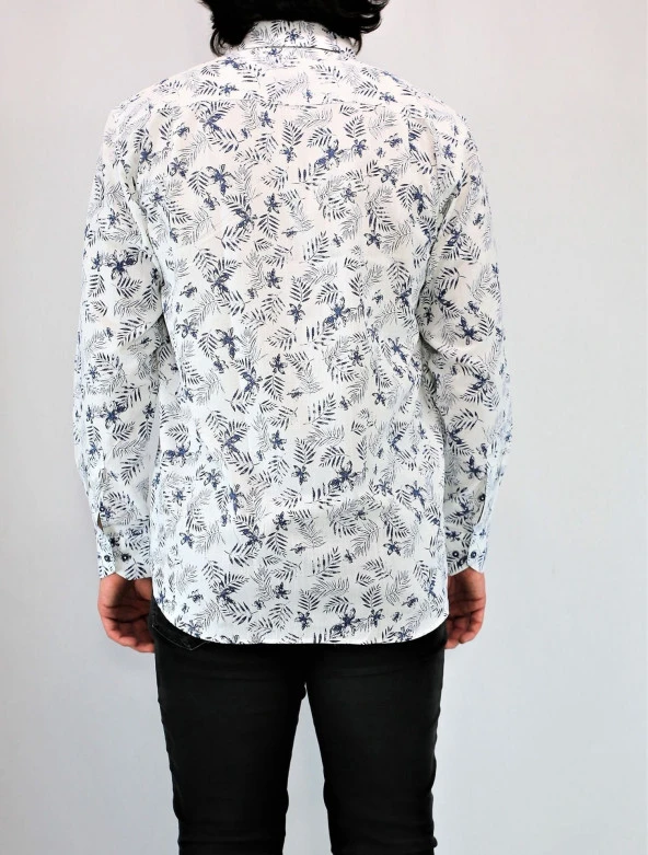 5205 Desenli Classic Gömlek - 3