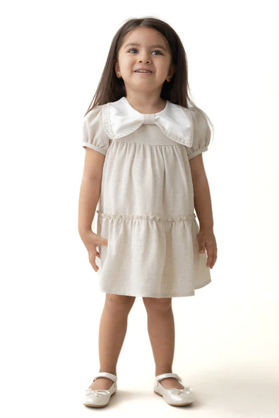 Bebek Kız Çocuk Doğum Günü Parti Düğün Elbise Tüllü Tütü Astarlı Çocuk Giyim bebek giyim Kız Bebek ELBYPMK - 9