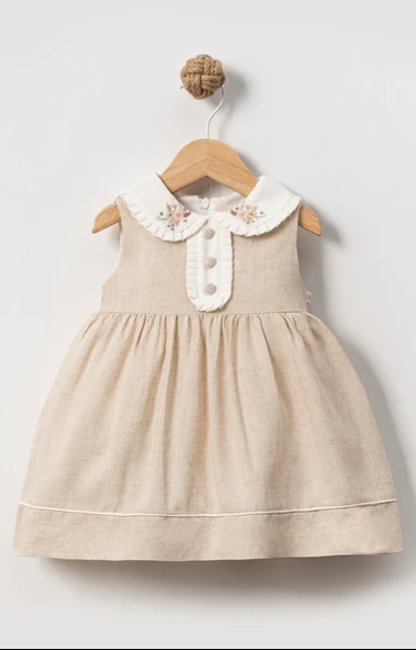 Bebek Kız Çocuk Doğum Günü Parti Düğün Elbise Tüllü Tütü Astarlı Çocuk Giyim bebek giyim Kız Bebek ELBYPMK - 3