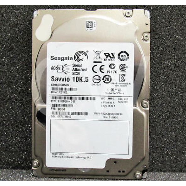 Seagate 9TG066-046 ST9600205SS 600GB 10K 2.5" SAS Hard Drive Server Refurbished