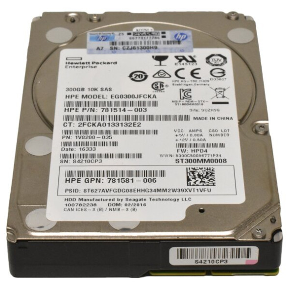 Seagate ST300MM0008 300GB 10K DP SAS 2,5 inch SFF HDD Hard Drive YENİLENMİŞ ÜRÜN 1 YIL GARANTİLİ - 2