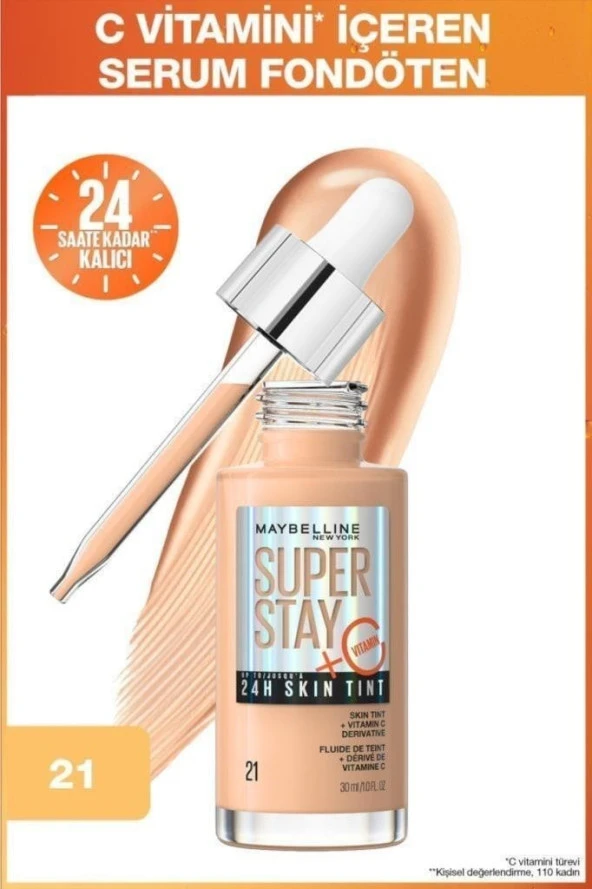 Maybelline New York Super Stay Skin Tint Fondöten - 21