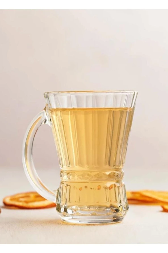 Lav venüs kulplu çay bardak - 6 lı kulplu çay bardağı - Resim 2