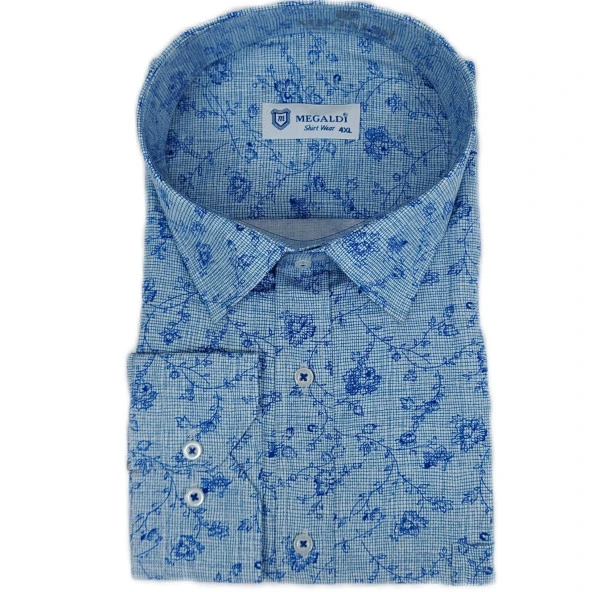 5204 Desenli Klasik Gömlek