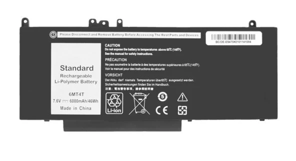 Dell 6MT4T G5M10 E5270 P62G E5250 E5450 E5550 E5570 P37F Batarya