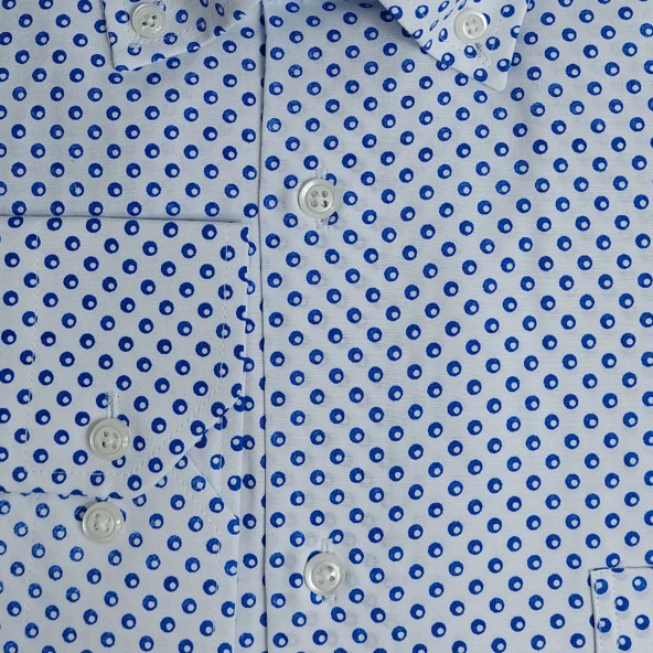 5106 Desenli Classic Gömlek - 5
