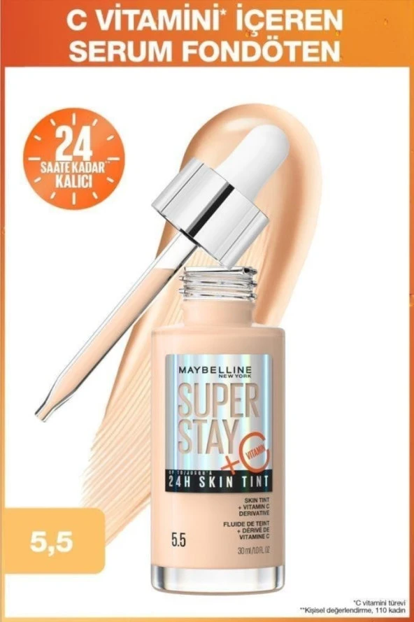 Maybelline New York Super Stay Skin Tint Fondöten - 05.5