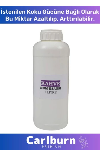 Özel Üretim Kalıcı Kaliteli Yoğun Yağ Bazlı Tüm Ürünlerle Kullanıma Uygun Kahve Mum Esansı 3 LT - 2