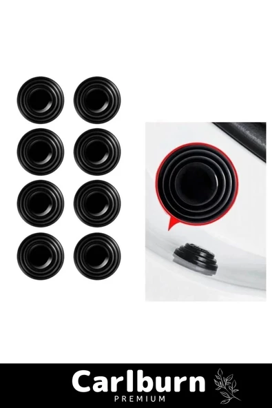 Özel Üretim Yüksek Kaliteli Tutkal Araba Araç Bagaj Kapısı Darbe Ses Emici Pad Seti 10 Adet - 6