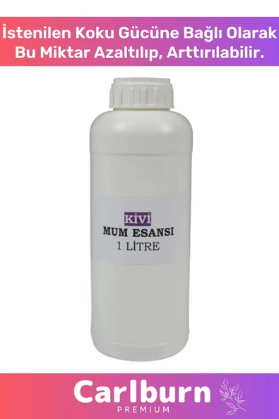 Özel Üretim Kalıcı Kaliteli Yoğun Yağ Bazlı Tüm Ürünlerle Kullanıma Uygun Kivi Mum Esansı 3 LT - 2