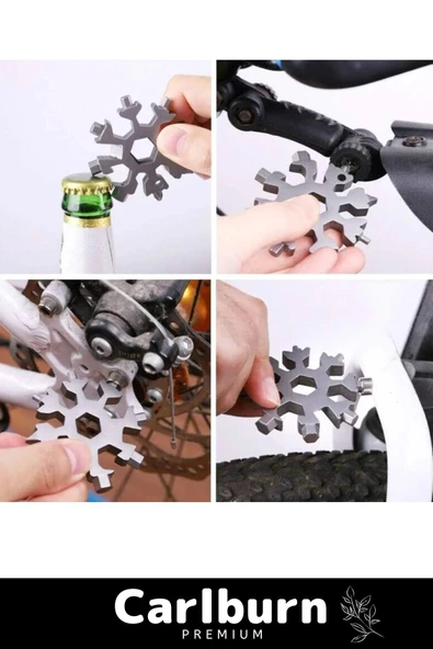 Özel Üretim Paslanmaz Çelik Çok Fonksiyonlu Alyan Tornavida Takımı Anahtarlık Konserve Açıcı - 2