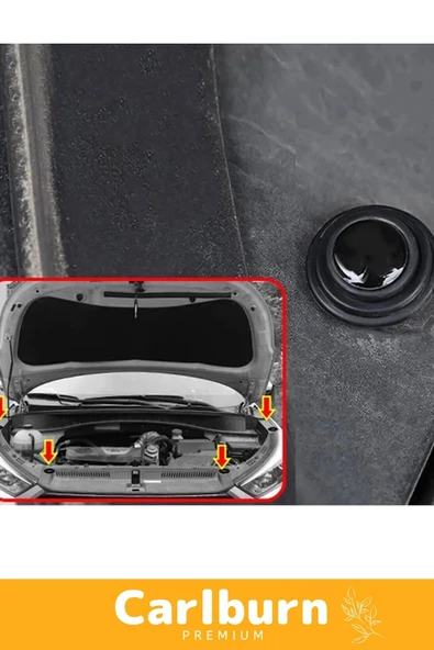 Premium Seri Yüksek Kaliteli Dayanıklı Çarpma Aşınma Engelleyici Araba Kapısı Darbe Emici Pad Seti - 4