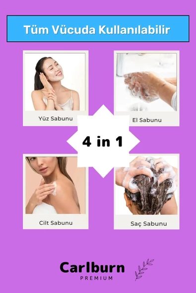 Özel Üretim Doğal Bitkisel El Yüz Vücut Saç Cilt Orijinal Vegan Eşek Sütü Sabunu - 5