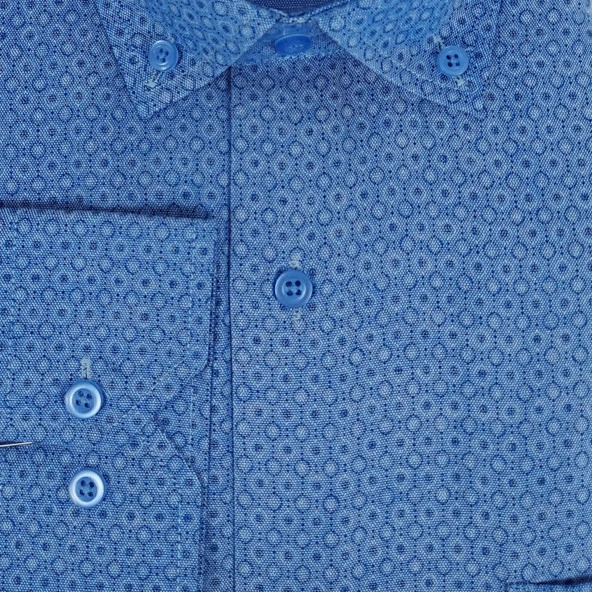 5102 Desenli Klasik Gömlek - 2