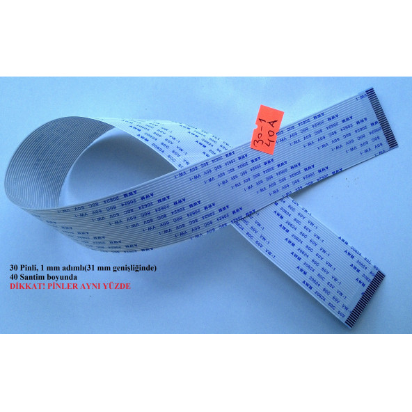 Awm 20624 80C 60V Vw-1 Flex Şerit Kablo 30 Pin. Eni 3Cm. 30-1-40A ürün görseli 1