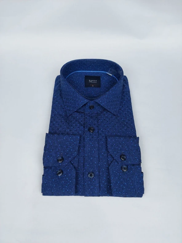 2222 Desenli Slim Fit Gömlek