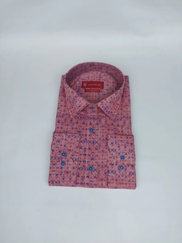 2469 Desenli Slim Fit Gömlek