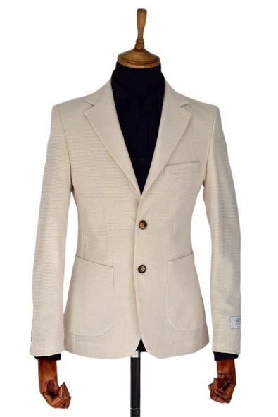 Erkek Tek Spor Ceket Çift Yırtmaçlı Gofre BGL-ST03587 ürün görseli