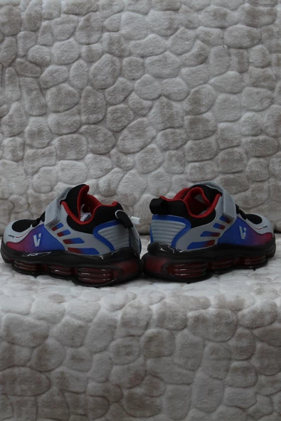 Vicco 346.P24Y.152 Oslo Siyah Saks Mavi Air Taban Sneakers Erkek Çocuk Ayakkabı - 3