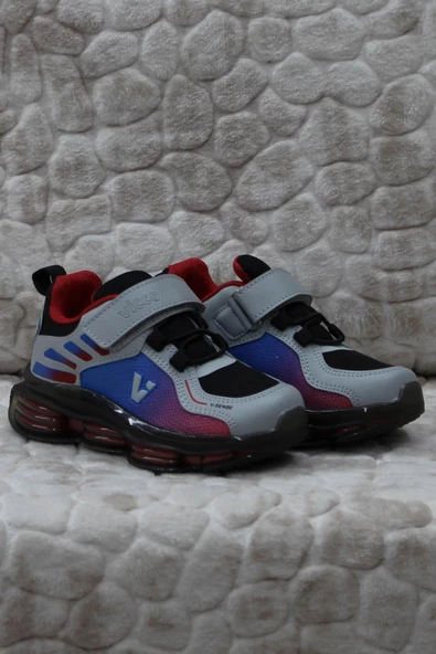 Vicco 346.P24Y.152 Oslo Siyah Saks Mavi Air Taban Sneakers Erkek Çocuk Ayakkabı