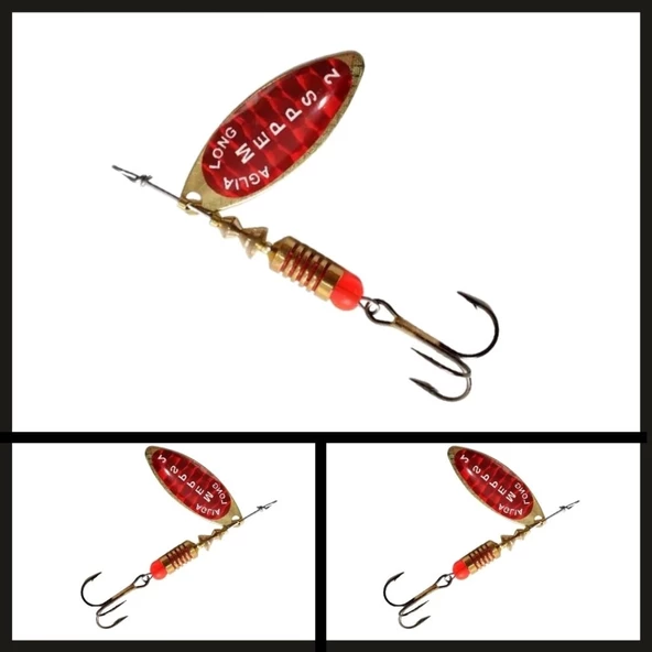 Uyguna-Yakala  Altın-kırmızı Söğüt No:3 Aglia Long Redbo Döner Kaşık-KAŞ.404 ürün görseli