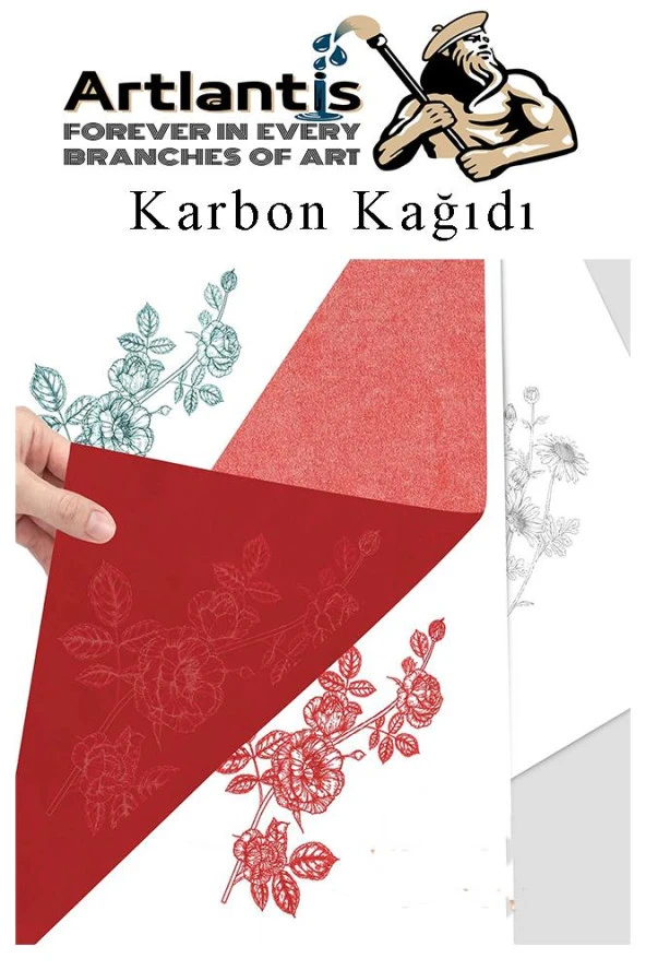 Mavi Karbon Kağıdı A4 5 Adet 21x29,7 cm Kopya Kağıdı Transfer Kağıdı Renkli Karbon Kağıdı - 3