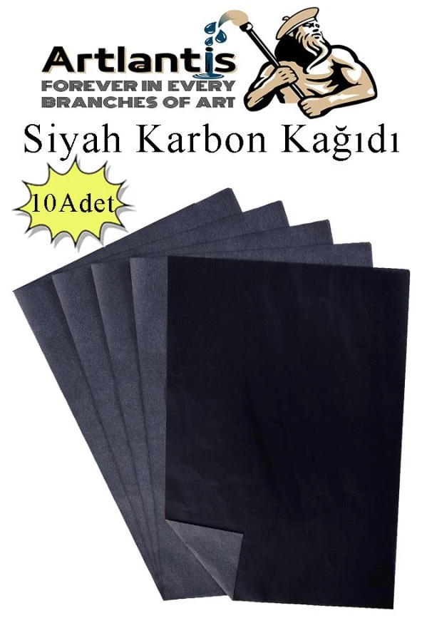 Siyah Karbon Kağıdı A4 10 Adet 21x29,7 cm Kopya Kağıdı Transfer Kağıdı Renkli Karbon Kağıdı