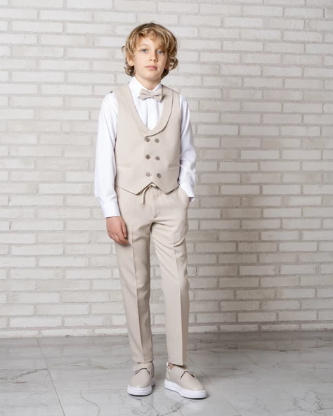 Erkek Çocuk Yelekli Takım Elbise - 2